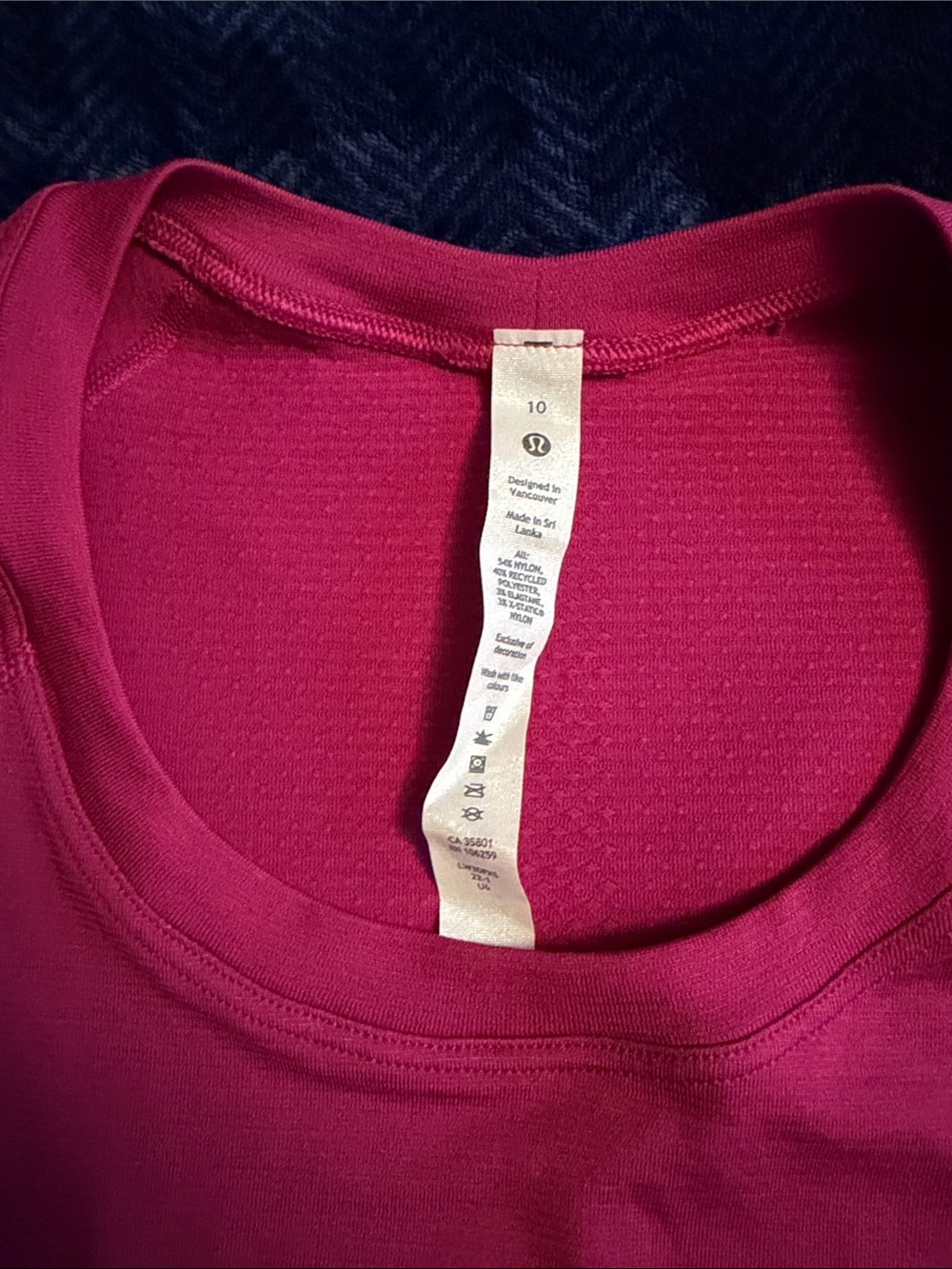 NWT- Lululemon Swiftly Tech Long Sleeve 2.0 - Ripened Raspberry - Picture 7 of 7